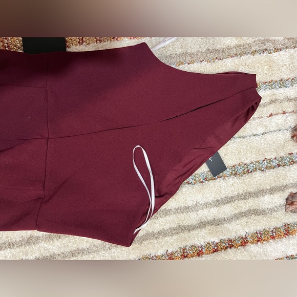 Lulus Burgundy Dress One Shoulder - Picture 11 of 11